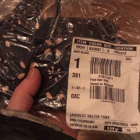 NWT J. Crew Halter One-Piece Swimsuit in Laser-Cut - Picture 6 of 6